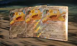 POKEMON TCG Meowth EX 062/088 HOLO RARE Perfect Order LOT (3) non-played MINT - Image 1