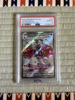 2024 Pokemon SVP EN-SV Black Star Promo Paldean Fates Tin Charizard EX PSA 10 - Image 1