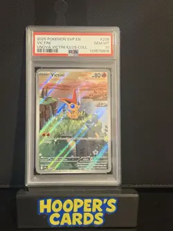 Pokemon Card PSA 10 Victini SVP208 #208 Promo Illustration Rare IR 2025 #2 - Image 1