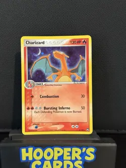 Charizard 6/108 Holo EX Power Keepers Pokemon trading Card TCG. Crease In Middle - Image 1