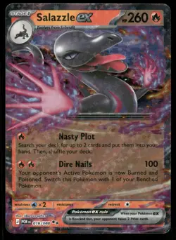 Pokemon Cards Salazzle ex 016/088 Perfect Order Double Rare NM *2 - Image 1