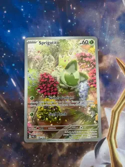 Sprigatito 196/193 Sv02: Paldea Evolved Holo AR Pokemon Card NM (2) - Image 1