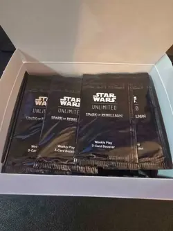 Star Wars Unlimited Spark Of Rebellion Weekly Play Pack Sealed 3 Card Booster - Image 3
