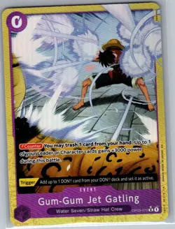 Gum-Gum Jet Gatling (Alt Art) OP03-072 English - One Piece Card - NM - Image 1