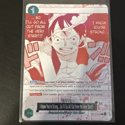 I Know You're Strong... 3rd Anniversary OP13-040 One Piece Promo Cards R NM Eng - Image 1