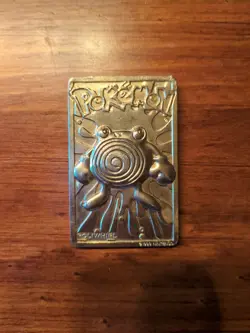 RZ POLIWHIRL 1999 Pokemon Gold Plated Card Nintendo Burger King - Image 1