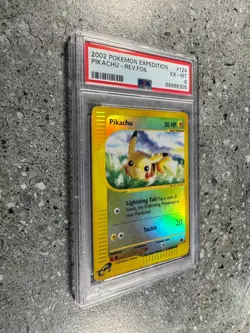 Pokemon TCG Cards Pikachu 124/165 Expedition Reverse Holo PSA 6 EX-MT - Image 3