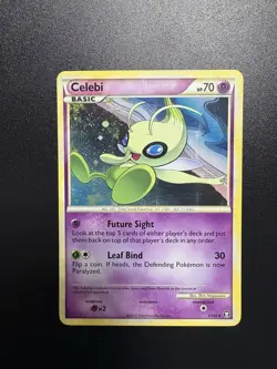 Pokemon TCG Celebi 3/102 - English Triumphant Holo Raw Card NM - Image 1