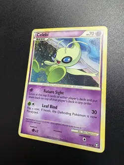 Pokemon TCG Celebi 3/102 - English Triumphant Holo Raw Card NM - Image 2
