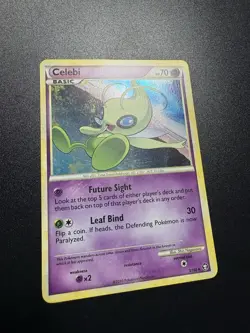 Pokemon TCG Celebi 3/102 - English Triumphant Holo Raw Card NM - Image 3