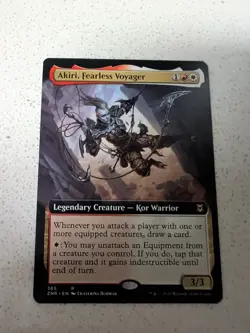 1x Akiri, Fearless Voyager (Extended Art) - NM - Zendikar Rising - mtg - Image 1