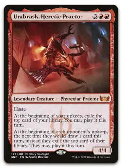 Urabrask, Heretic Praetor #129 (NM) Streets New Capenna SNC Magic MTG - Image 1
