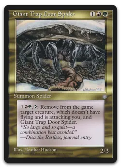 Giant Trap Door Spider (NM) Ice Age ICE Magic MTG - Image 1