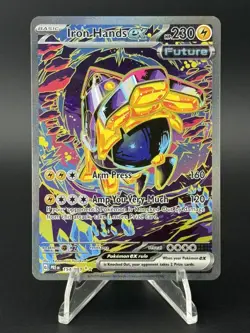 Pokemon TCG Iron Hands Ex 154/131 SIR Prismatic Evolutions Near Mint - Image 1