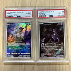 PSA10 Mewtwo 183/165 Mew AR 183/172 Sequential Set 151 vstar Pokemon Japanese - Image 1