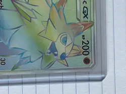 Lycanroc GX 155/147 Secret Rare Rainbow Burning Shadows 2017 Pokemon Mint - Image 3