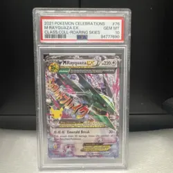 Pokemon M Rayquaza EX 76/108 Celebrations Classic Collection Holo PSA 10 - Image 1
