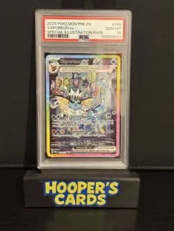 Pokemon - VAPOREON EX - 149/131 - Prismatic Evolutions - PSA 10 - Gem Mint - Image 3