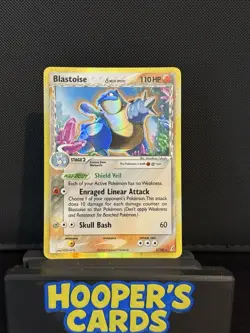 Pokemon TCG Blastoise 2/100 EX Crystal Guardians Holo Rare, MP condition - Image 1