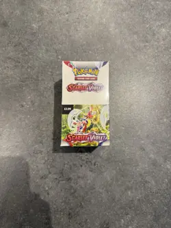 Pokemon Scarlet and Violet Base Set Half Booster box, 18x sealed booster packs - Image 1