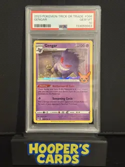 2023 POKEMON TRICK OR TRADE 066/196 GENGAR PSA 10 🎃 - Image 3