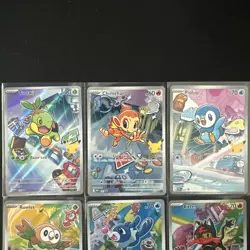 Pokemon First Partners Illustration Collection Gen 4 & Gen 7 Starters Pack Fresh - Image 2