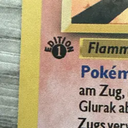 Pokemon Charizard Holo German 1st Edition Glurak 4/102 Rare Base Set 1999 Mint - Image 2