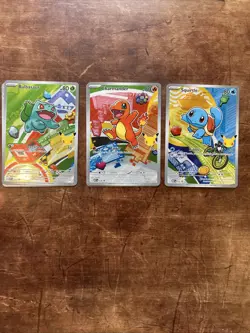 Pokemon TCG First Partner Illustration Collection Series 1 Kanto GEN 1 Starters - Image 1