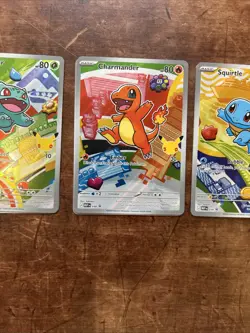 Pokemon TCG First Partner Illustration Collection Series 1 Kanto GEN 1 Starters - Image 3
