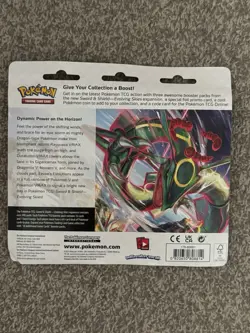 Pokemon EVOLVING SKIES 3 Booster Pack Blister UMBREON SWSH129 Black Star Promo - Image 3