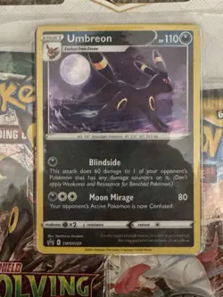 Pokemon EVOLVING SKIES 3 Booster Pack Blister UMBREON SWSH129 Black Star Promo - Image 4