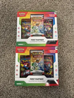 Pokemon TCG First Partner Illustration Collection Series 1 Lot of 2 - Sealed - Image 1