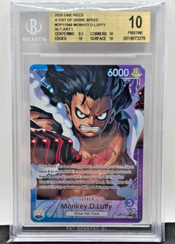 Monkey D Luffy Op11-040 Leader Alt Art A Fist Of Divine Speed BGS 10 - Image 1