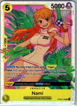 Nami OP08-106 SR English Two Legends - One Piece Card - NM - Image 1