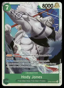 Hody Jones OP06-035 - Wings of the Captain Super Rare OP06 ONE PIECE - Image 3