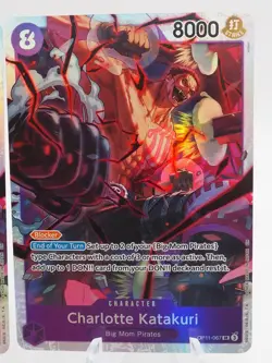 2x Charlotte Katakuri OP11-067 SR A Fist of Divine Speed One Piece NM - Image 3