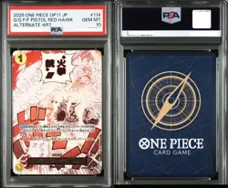 PSA10 Gum Gum Pistol Red Hawk R OP11-114 One Piece Card Japanese GEM MINT - Image 3