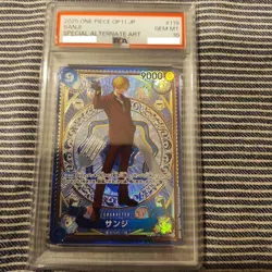 PSA10 Sanji SEC SP Parallel ONE PIECE Card Game A Fist of Divine Speed OP06-119 - Image 1