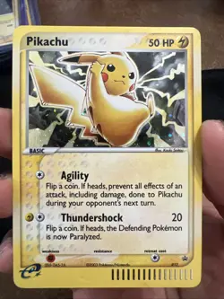 Pokemon Pikachu TCG Black Star Promo 012 E-Reader Holo Card 2003 - Image 1