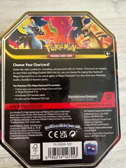 Pokemon TCG: Mega Charizard Y EX Collection Tin (4 boosters & 1 foil promo card) - Image 2