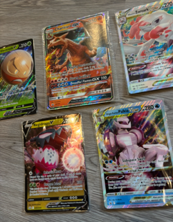 5 Pokemon TCG jumbo cards, Charizard GX, Palkia, Regidrago, NM - Image 2