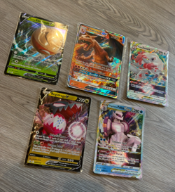 5 Pokemon TCG jumbo cards, Charizard GX, Palkia, Regidrago, NM - Image 3