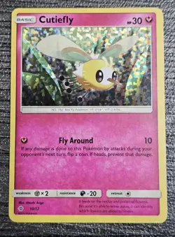 10/12 Cutiefly Holo Confetti Rare McDonald's 2017 Promo Pokemon Card TCG - Image 1