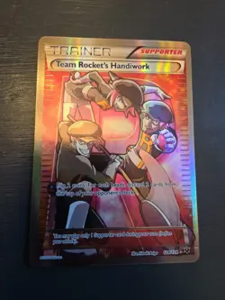 2016 Pokemon XY Fates Collide Full Art Team Rocket's Haniwork 124/124 - Image 1