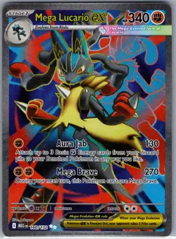 Mega Lucario ex 160/132 ME01: Mega Evolution - Pokemon Card - NM - Image 1