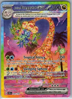 Alolan Exeggutor ex 242/191 SIR SV08: Surging Sparks - Pokemon Card - NM - Image 1