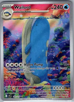 Wailord 162/159 SV09: Journey Together - Pokemon Card - NM - Image 1