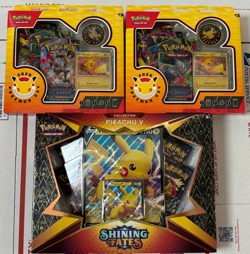 Pokemon TCG Pokemon Day 2026 & Pikachu V Shining Fates Collection Box BUNDLE New - Image 2