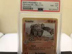 2003 Pokemon Ex Dragon - Graveler 29/97 Reverse Foil MN-MT PSA 8 177 - Image 2