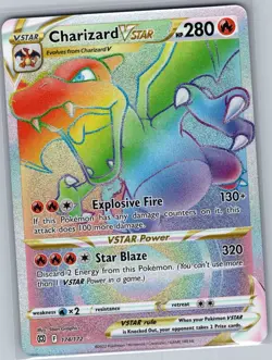 Charizard VSTAR (Secret) 174/172 SWSH09: Brilliant Stars - Pokemon Card - NM - Image 1